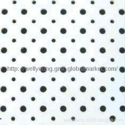 Perforated colored gypsum board